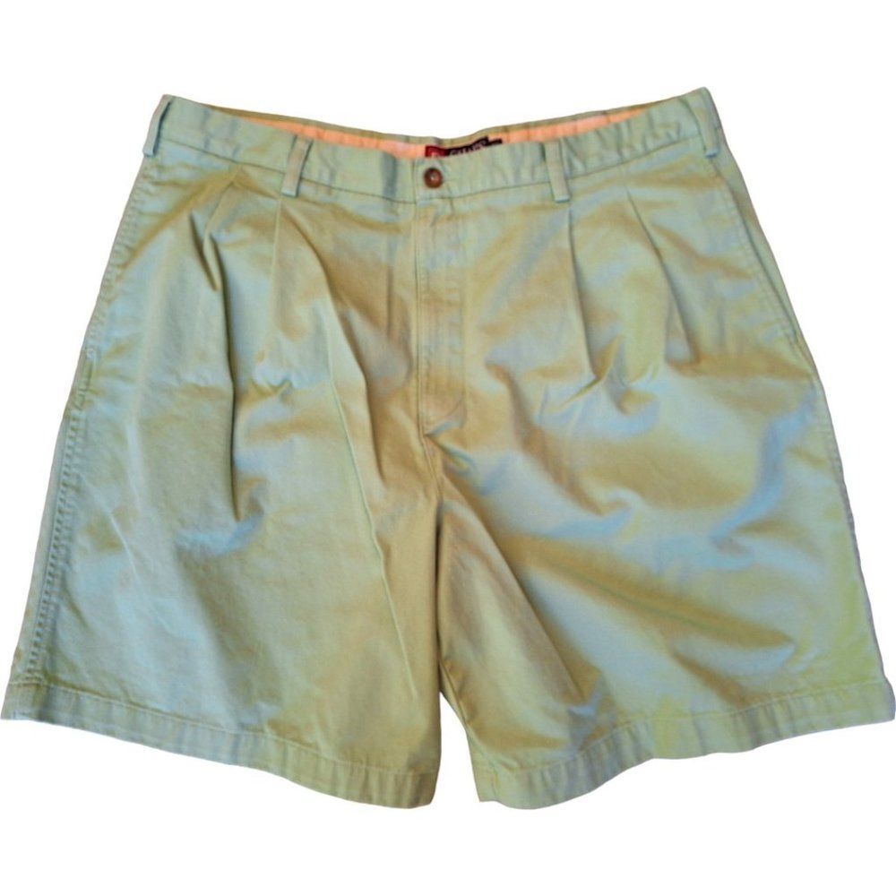 Chaps Men’s Size 40 Golf Shorts GREEN Cotton Twill 7.5" inseam Excellent NWOT